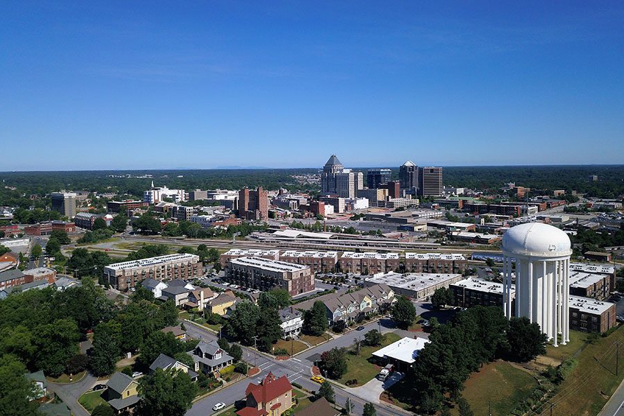 Triad Area NC - Aerial View Of Triad Area In North Carolina